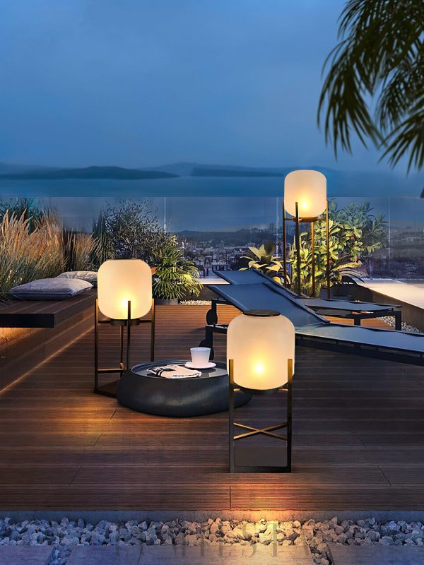 Lhotse - Elegancka lampa ogrodowa w stylu latarni