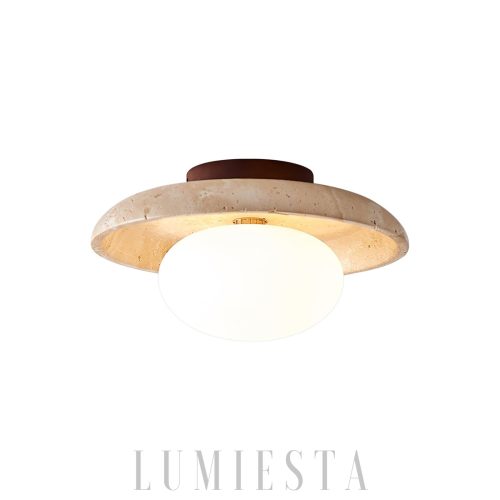Travertine Lunaro - Lampa sufitowa w beżowym kolorze 25cm