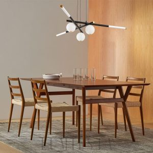 Lampa sufitowa Cellar czarna z pięcioma głowami LED