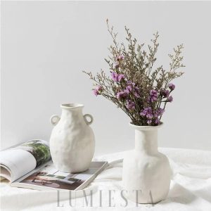 Unikalny wazon ceramiczny o nowoczesnym kształcie 23 cm