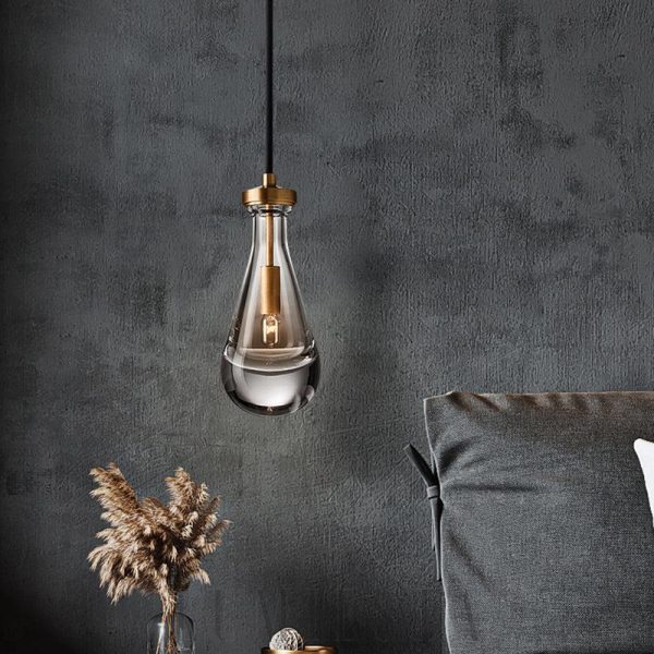 Raindropa - lampa wisząca w stylu nowoczesnym z kryształami