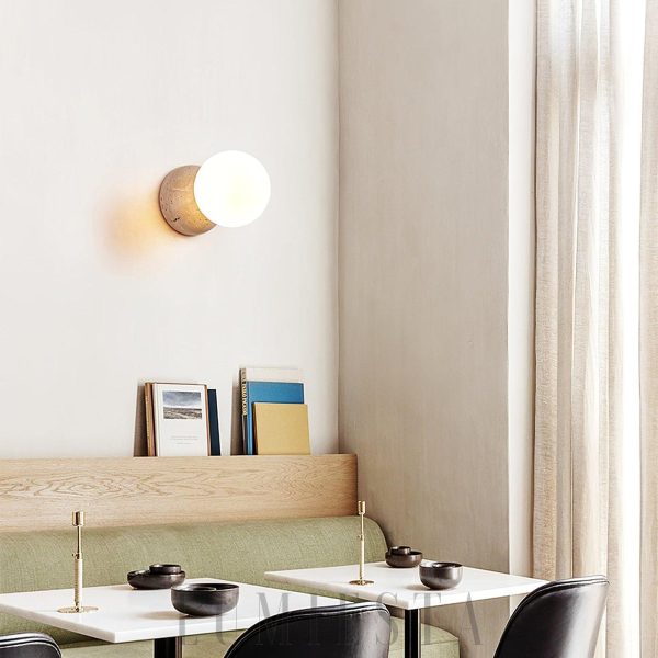 wm_13317716913439085647.jpg Nowoczesna lampa ścienna Tion z beżowym travertynem