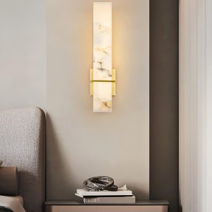 wm_13325649568297014418.jpg Milan - Lampa ścienna Alabaster złoto-biała, nowoczesny kinkiet, 12x48cm