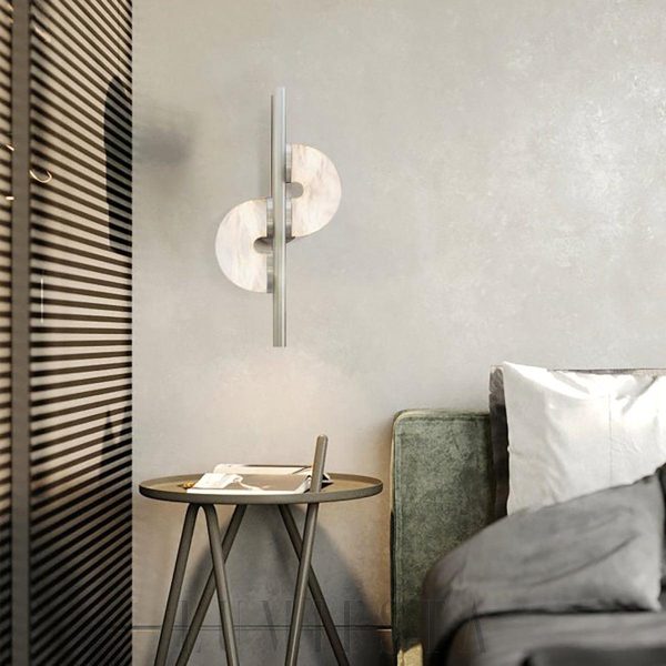 Dolly - Alabaster - lampa ścienna alabaster+metal 40/60cm