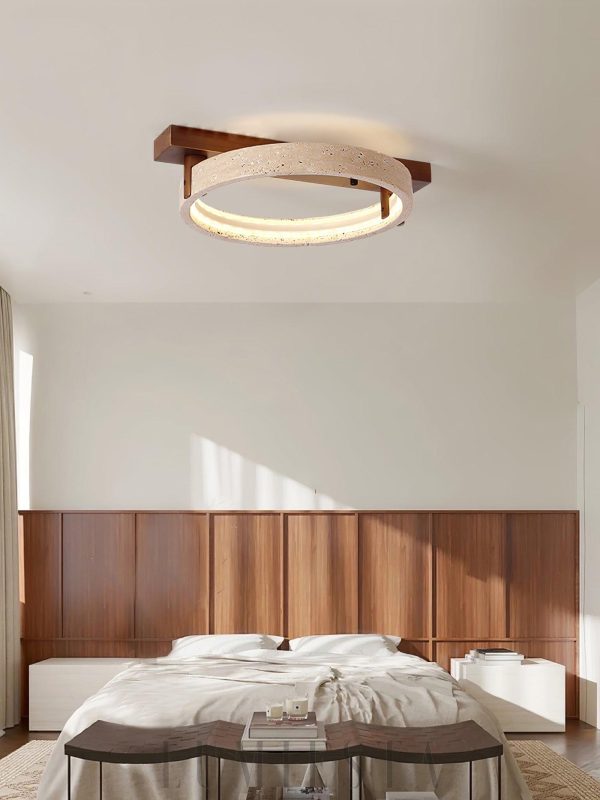 Maris - Lampa sufitowa w kolorze beżowym z travertynu