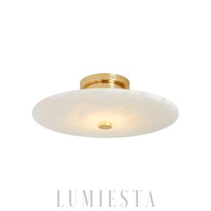 Ankeny - Lampa sufitowa Alabaster w kształcie okrągłym 20cm