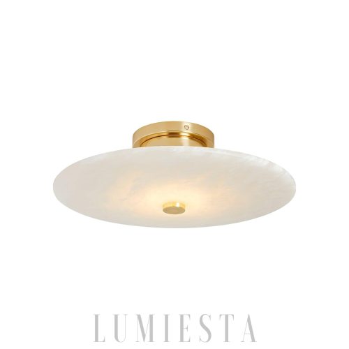 Ankeny - Lampa sufitowa Alabaster w kształcie okrągłym 20cm