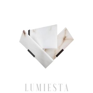 Heart - Lampa ścienna z alabastru w stylu nowoczesnym 26cm