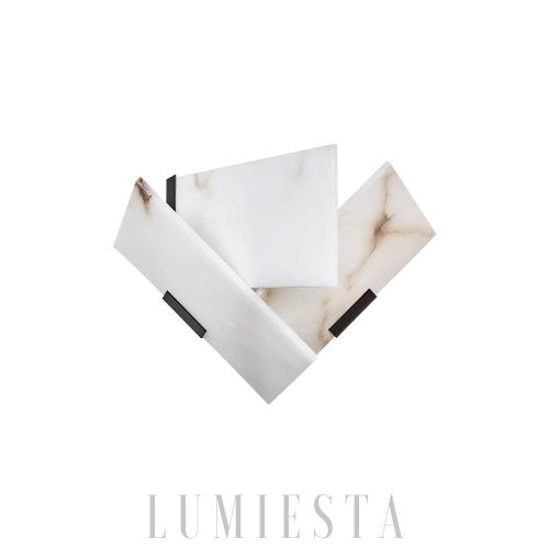 Heart - Lampa ścienna z alabastru w stylu nowoczesnym 26cm