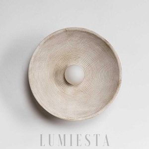 Lampa ścienna okrągła z efektem łuku w stylu skandynawskim