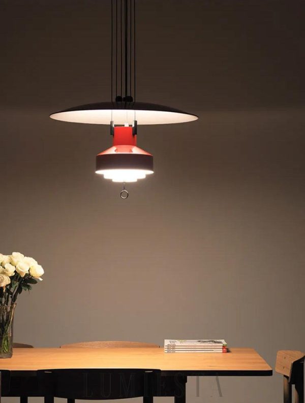 Nowoczesna lampa wisząca Saliscendi Ø63 cm – wybór kolorów