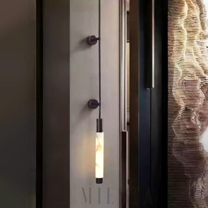 Verita - Nowoczesny kinkiet Alabaster, minimalistyczny styl