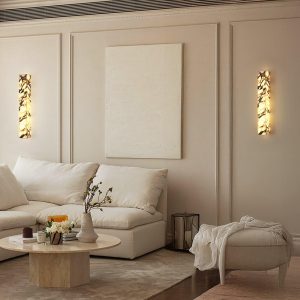 Marmurowy kinkiet Cuboid Mira prostokątny 50cm 60cm