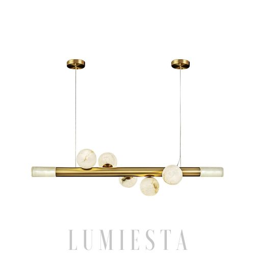 Nutlia - Lampa wisząca Alabaster w stylu eleganckim