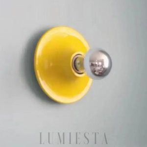 Minimalistyczna metalowa lampa ścienna w nowoczesnym stylu, Ø16/33cm