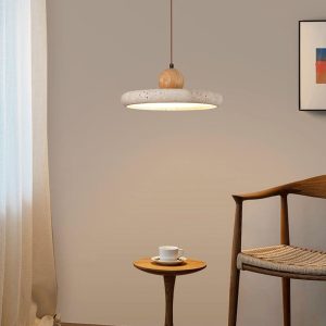 Lampa wisząca Siyane z travertynu w stylu nowoczesnym
