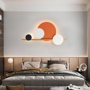 Lampa ścienna Sunset w nowoczesnym stylu pomarańczowa