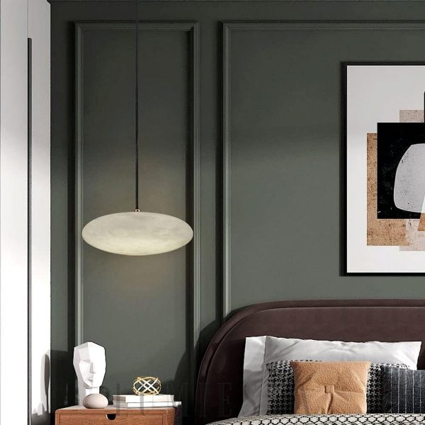 Tongotdi - Elegancka lampa wisząca: marmur i mosiądz