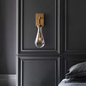 Kinkiet Rachael polerowany mosiądz 12×45 cm