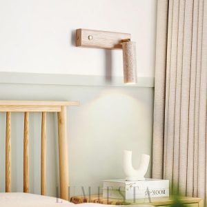 wm_14279937005218631252.jpg Obrotowy kinkiet trawertynowy z drewnianą podstawą LED