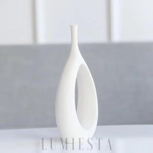 Wazon ceramiczny nowoczesny z otworem elegancki styl