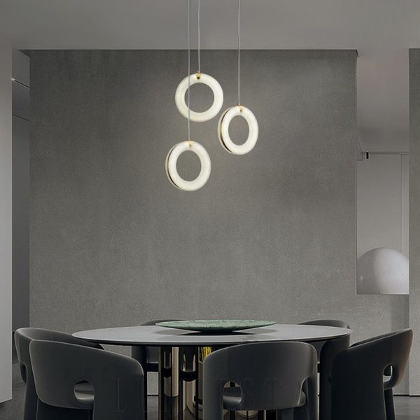 Duplex - Lampa wisząca Alabaster, nowoczesna 25/30 cm