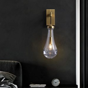 Kinkiet Rachael polerowany mosiądz 12×45 cm