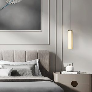 Lampa wisząca Alabaster Chaos w kolorze mosiądzu i białym