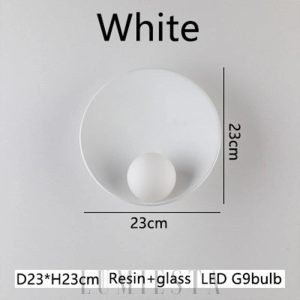 wm_14509028171237997933.jpg Nowoczesna biało-czarna lampa ścienna z okrągłym kloszem