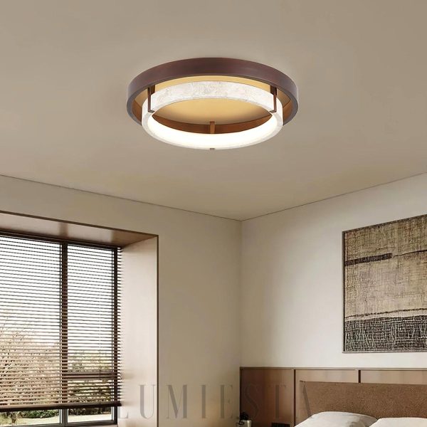 Ring Travertine Cirvela nowoczesny plafon trawertyn