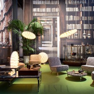 Lampa wisząca podwójna Prop Light o okrągłym kształcie 99cm