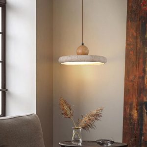 Lampa wisząca Siyane z travertynu w stylu nowoczesnym