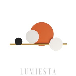 Lampa ścienna Sunset w nowoczesnym stylu pomarańczowa