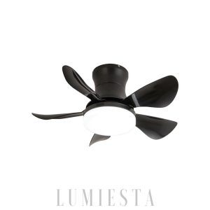 Nowoczesny wentylator sufitowy Nordic Blade Czarny z LED