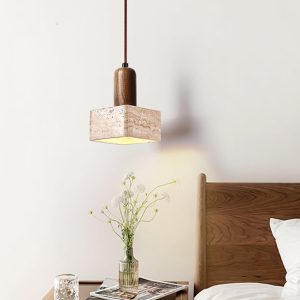 Lampa wisząca Travertine Talla w stylu rustykalnym 20cm