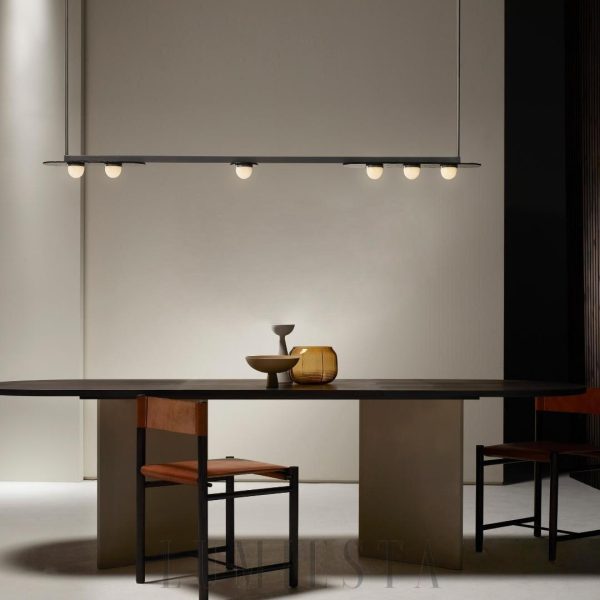 Lampa wisząca Modulo w złotym kolorze z 6 lub 11 głowami