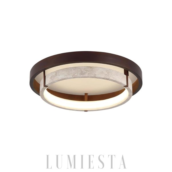 Ring Travertine Cirvela nowoczesny plafon trawertyn