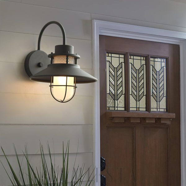 Lampa ścienna ogrodowa Vintage Felix 25 cm czarna