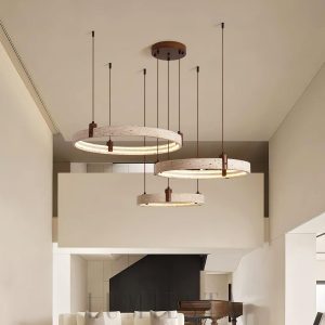 wm_15529541565414578502.jpg Luksusowy okrągły pierścieniowy żyrandol z naturalnego trawertynu i drewna, 2/3 okręgi