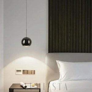 Designerska lampa wisząca Kula z regulacją kąta, kolorowa