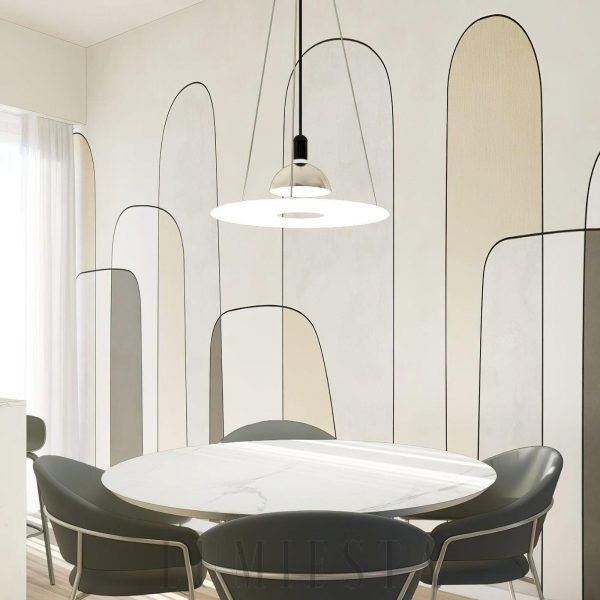 Lampa wisząca Frisbi w stylu nowoczesnym z akrylu 40cm 60cm