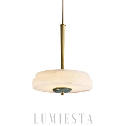 Trave - Elegancka lampa wisząca Alabaster biała 30 cm