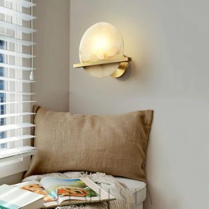 wm_15849131859734750634.jpg Savion - Lampa Ścienna Okrągła z Alabastru Mosiężna 20cm