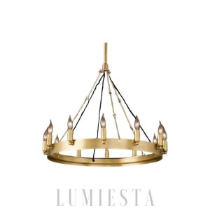 Lampa sufitowa Camino Vintage Kandelabr okrągła 68 cm