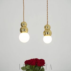 Lampa wisząca Ball Series, metalowe kule w różnych kolorach