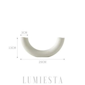 Unikalny wazon ceramiczny o nowoczesnym kształcie 23 cm