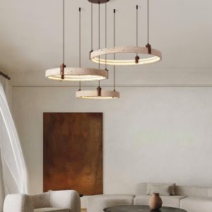 wm_16188580570344840462.jpg Luksusowy okrągły pierścieniowy żyrandol z naturalnego trawertynu i drewna, 2/3 okręgi