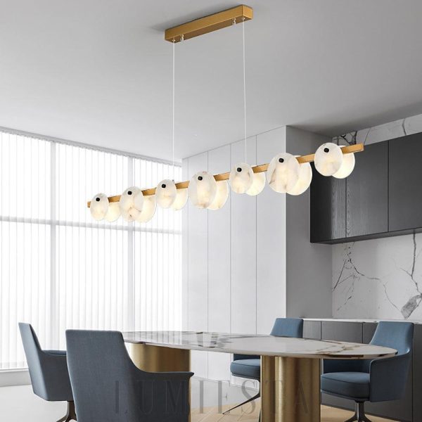 Chelsea - Alabastrowy żyrandol Diament 60/80/100 cm