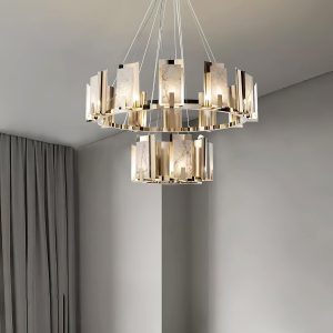 Merin - Nowoczesna okrągła lampa wisząca alabastrowa 50/60/70/100 cm