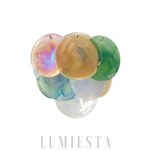 Murano Rainbow - Kolorowa lampa ścienna vintage – dysk